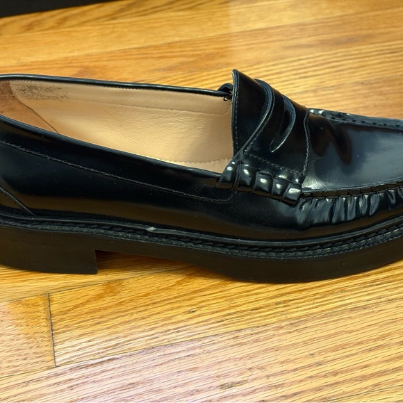 J. Crew Black Patent Leather Penny Loafers - Picture 4 of 7